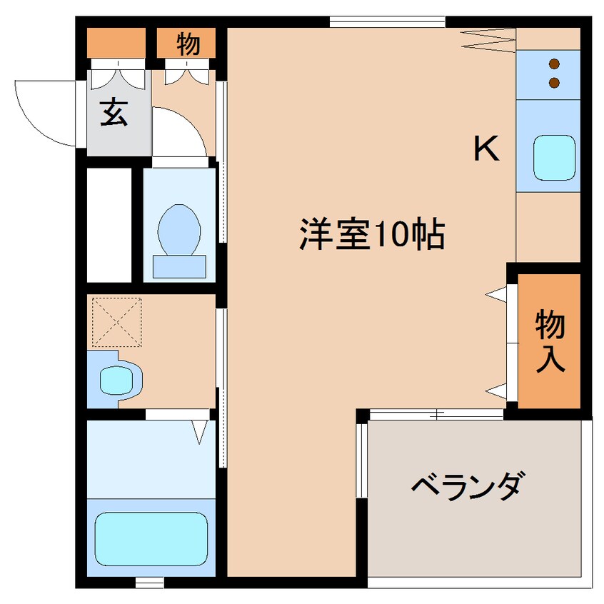 間取図 近鉄難波線・奈良線/近鉄奈良駅 徒歩14分 2階 築18年