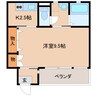 近鉄難波線・奈良線/近鉄奈良駅 徒歩14分 3階 築19年 1Kの間取り