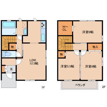 間取図 近鉄難波線・奈良線/近鉄奈良駅 バス17分州見台7丁目下車:停歩6分 1階 築18年