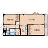 奈良線/木津駅 バス:20分:停歩3分 2階 築19年 2LDKの間取り