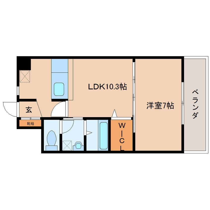 間取図 近鉄難波線・奈良線/新大宮駅 徒歩6分 4階 築18年