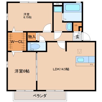 間取図 近鉄難波線・奈良線/近鉄奈良駅 バス15分州見台7丁目東下車:停歩5分 1階 築18年
