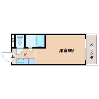 間取図 近鉄難波線・奈良線/新大宮駅 徒歩10分 2階 築30年