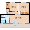 大和路線・関西本線/奈良駅 バス:16分:停歩4分 1階 築35年 2LDKの間取り