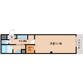 間取図 大和路線・関西本線/奈良駅 徒歩10分 3階 築16年