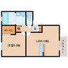 奈良線/木津駅 徒歩18分 2階 築17年 1LDKの間取り