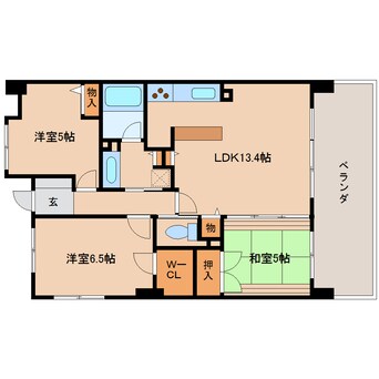 間取図 近鉄難波線・奈良線/近鉄奈良駅 バス7分北京終町下車:停歩3分 5階 築16年