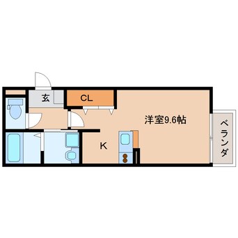 間取図 近鉄難波線・奈良線/新大宮駅 徒歩6分 1階 築15年