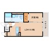 近鉄難波線・奈良線/新大宮駅 徒歩14分 2階 築17年 1LDKの間取り