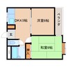 近鉄難波線・奈良線/新大宮駅 徒歩8分 3階 築37年 2DKの間取り