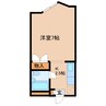 近鉄難波線・奈良線/近鉄奈良駅 バス:8分:停歩7分 2階 築41年 1Kの間取り