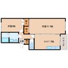 近鉄難波線・奈良線/新大宮駅 徒歩4分 1階 築45年 2DKの間取り