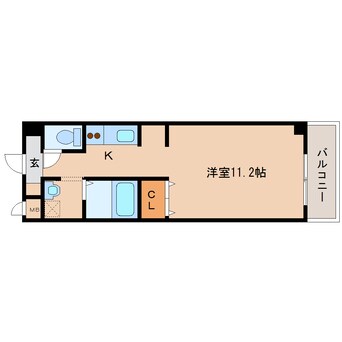 間取図 大和路線・関西本線/奈良駅 徒歩5分 2階 築17年