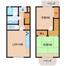 近鉄難波線・奈良線/新大宮駅 徒歩10分 1階 築36年 2LDKの間取り