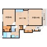近鉄難波線・奈良線/近鉄奈良駅 バス:16分:停歩7分 1階 築15年 2DKの間取り