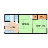 近鉄難波線・奈良線/新大宮駅 徒歩4分 2階 築44年 2Kの間取り
