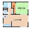 近鉄難波線・奈良線/新大宮駅 徒歩3分 2階 築42年 1LDKの間取り