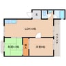 近鉄難波線・奈良線/新大宮駅 徒歩9分 4階 築51年 2LDKの間取り