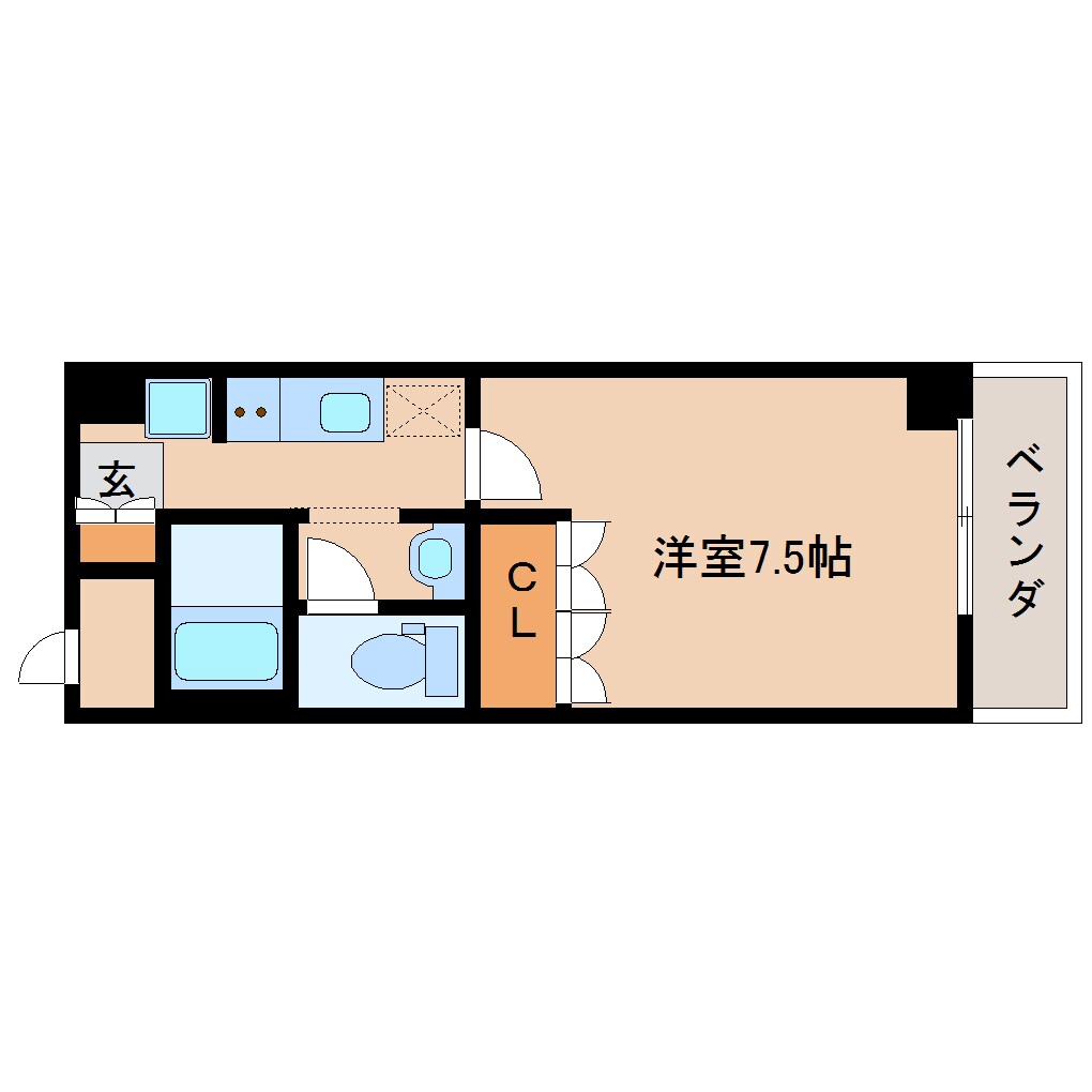 間取り図 近鉄難波線・奈良線/新大宮駅 徒歩3分 9階 築14年