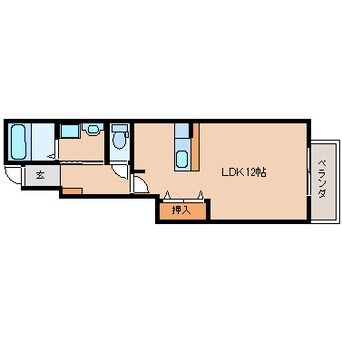 間取図 奈良線/木津駅 徒歩6分 1階 築15年