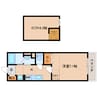 近鉄難波線・奈良線/近鉄奈良駅 徒歩8分 2階 築13年 1Kの間取り