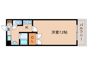 間取図 近鉄難波線・奈良線/近鉄奈良駅 徒歩11分 5階 築25年