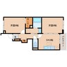 学研都市線<片町線>・JR東西線/西木津駅 徒歩6分 1階 築13年 2DKの間取り