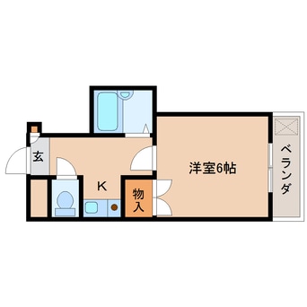 間取図 近鉄難波線・奈良線/新大宮駅 徒歩15分 4階 築31年