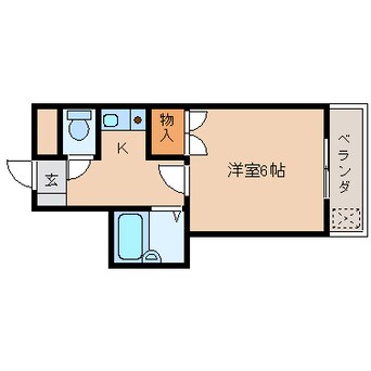 間取図 近鉄難波線・奈良線/新大宮駅 徒歩15分 3階 築30年