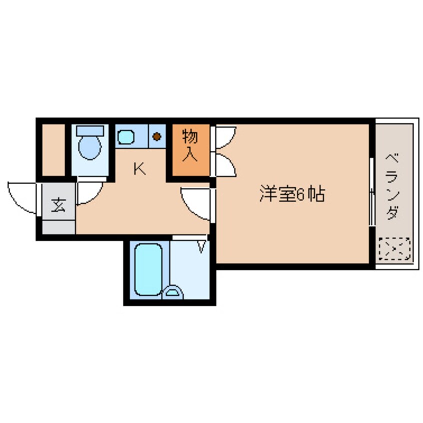 間取図 近鉄難波線・奈良線/新大宮駅 徒歩15分 3階 築30年