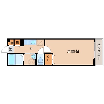 間取図 近鉄難波線・奈良線/新大宮駅 徒歩7分 1階 築12年