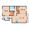 近鉄橿原線/尼ケ辻駅 徒歩17分 1階 築13年 2LDKの間取り
