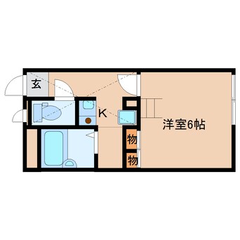間取図 近鉄難波線・奈良線/新大宮駅 徒歩5分 2階 築15年