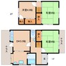 近鉄難波線・奈良線/新大宮駅 徒歩13分 1階 築40年 3DKの間取り