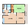 奈良線/棚倉駅 徒歩3分 2階 築25年 2LDKの間取り