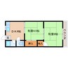 近鉄難波線・奈良線/新大宮駅 徒歩3分 2階 築48年 2DKの間取り