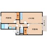 近鉄難波線・奈良線/新大宮駅 徒歩25分 2階 築24年 2LDKの間取り
