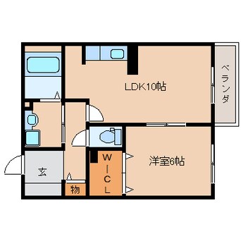 間取図 大和路線・関西本線/木津駅 徒歩12分 1階 築11年