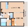 近鉄難波線・奈良線/近鉄奈良駅 徒歩5分 2階 築8年 1LDKの間取り