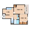 大和路線・関西本線/木津駅 徒歩24分 1階 築9年 2Kの間取り
