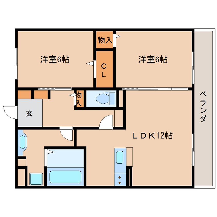 間取図 大和路線・関西本線/奈良駅 徒歩25分 3階 築8年