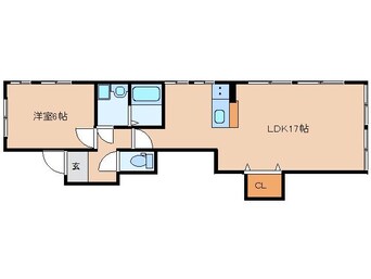 間取図 近鉄京都線/新大宮駅 徒歩14分 4階 築44年