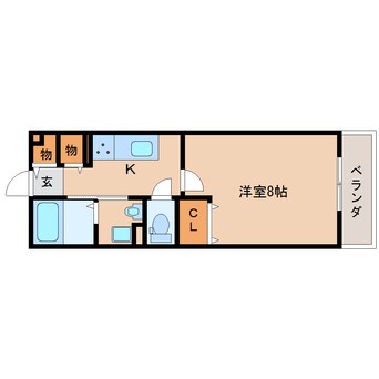 間取図 近鉄橿原線/九条駅 徒歩18分 1階 築9年