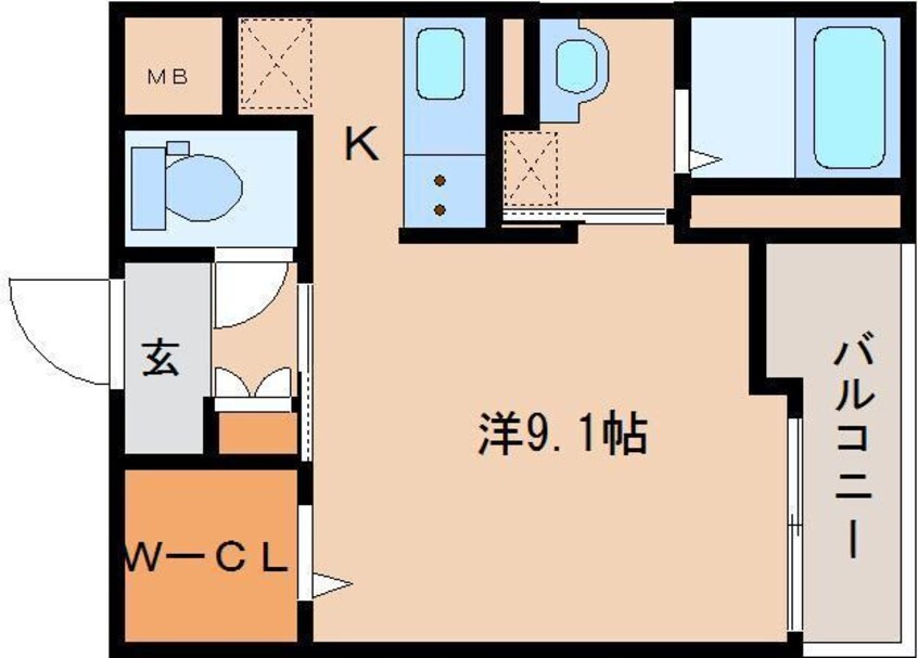 間取図 大和路線・関西本線/奈良駅 徒歩7分 1階 築8年