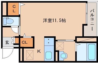 間取図 大和路線・関西本線/奈良駅 徒歩7分 2階 築6年
