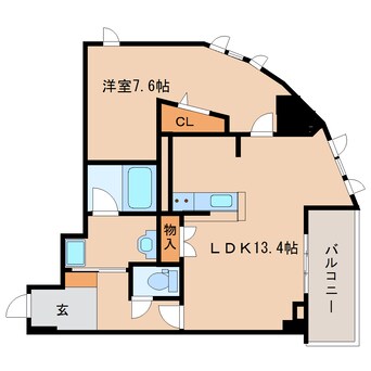 間取図 大和路線・関西本線/奈良駅 徒歩7分 2階 築6年