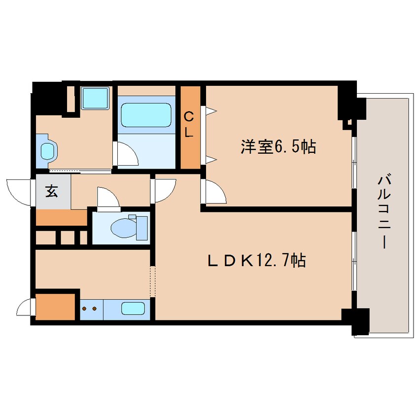 間取図 大和路線・関西本線/奈良駅 徒歩7分 5階 築6年
