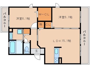 間取図 大和路線・関西本線/奈良駅 バス10分北神殿下車:停歩5分 1階 築5年