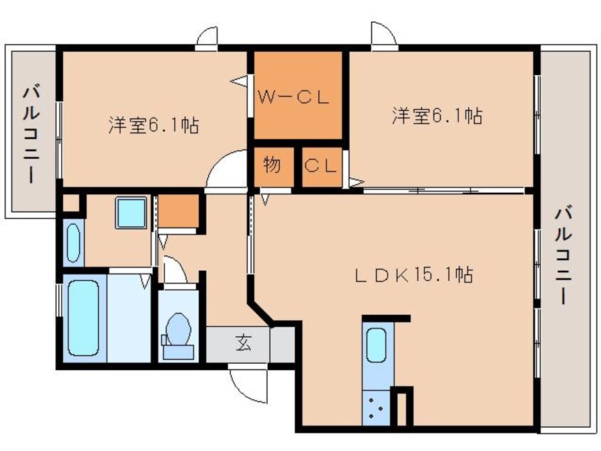 間取図 大和路線・関西本線/奈良駅 バス10分北神殿下車:停歩5分 1階 築5年