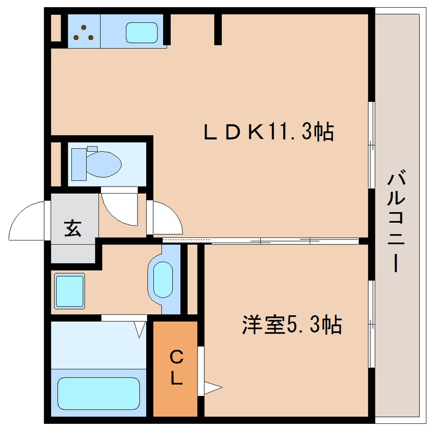 間取図 大和路線・関西本線/郡山駅 徒歩29分 2階 築7年